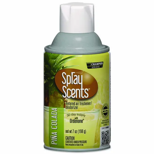 Chase Products Champion Sprayon SPRAYScents Metered Air Freshener Refill, Pina Colada, 7 oz, 12/Carton