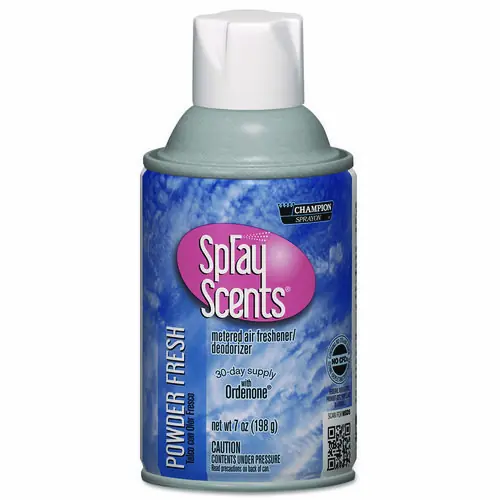 Chase Products Champion Sprayon SPRAYScents Metered Air Freshener Refill, Powder Fresh, 7 oz, 12/Carton