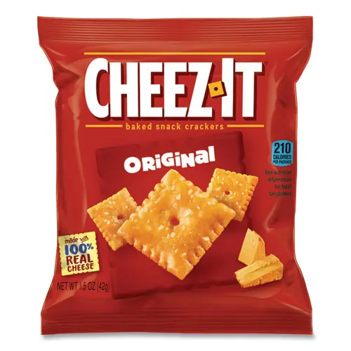 Cheez-It® Baked Snack Crackers, 1.5 oz Bag, 60/Carton