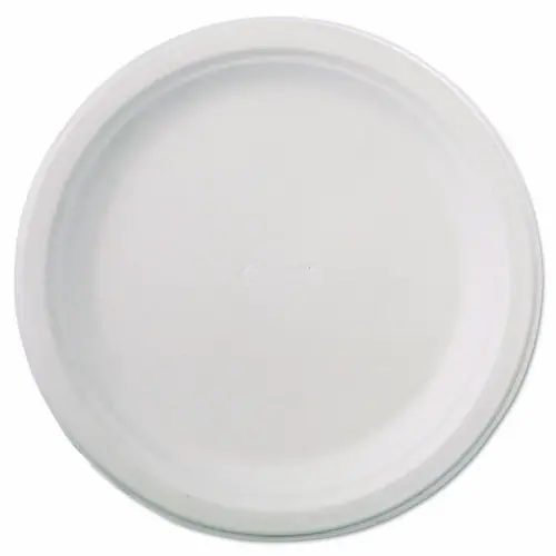 Chinet® Classic Paper Dinnerware, Plate, 9.75" dia, White, 125/Pack, 4 Packs/Carton