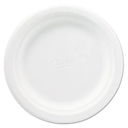 Chinet® Classic Paper Plates, 6.75" dia, White, 125/Pack, 8 Packs/Carton