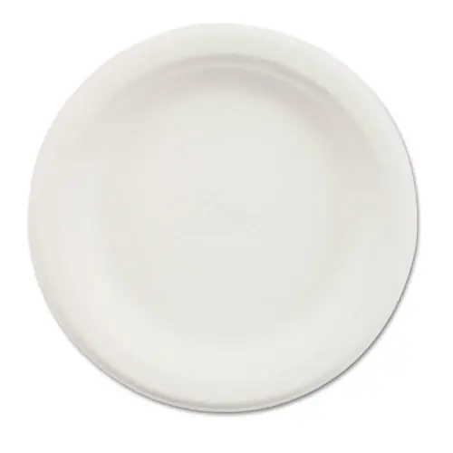 Chinet® Paper Dinnerware Plate, 6" Diameter, White, 125 Pack