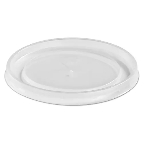 Chinet® Plastic High Heat Vented Lid, Fits 16 oz to 32 oz Containers, White, 50/Bag, 10 Bags/Carton