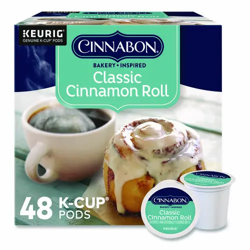Cinnabon® Classic Cinnamon Roll Coffee K-Cups, 48/Box