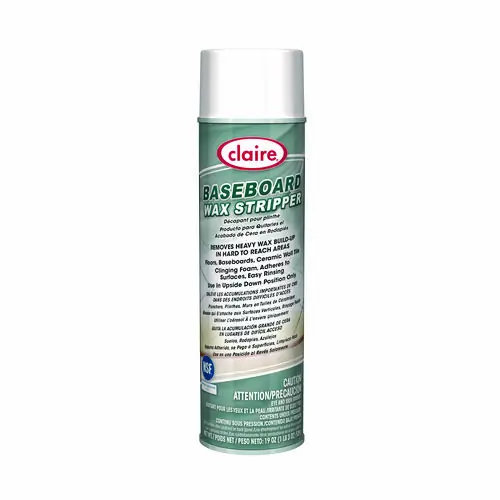 Claire® Baseboard Wax Stripper, Pine Scent, 19 oz Aerosol Spray, 12/Carton