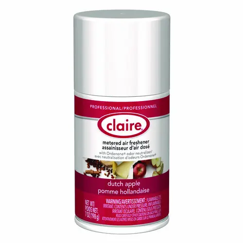 Claire® Metered Air Freshener, Apple Scent, 7 oz Aerosol Spray, 12/Carton