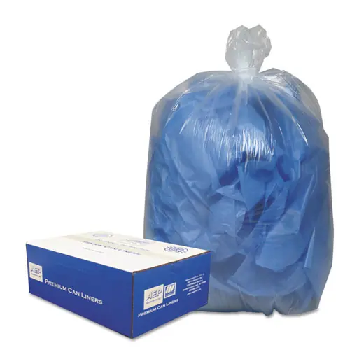 Classic Clear Linear Low-Density Can Liners, 10 gal, 0.6 mil, 24" x 23", Clear