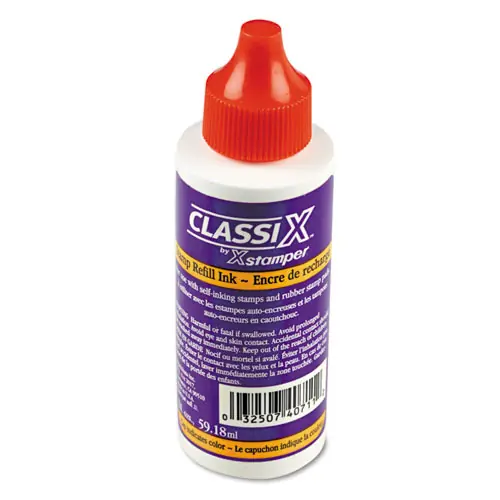 ClassiX® Refill Ink for Classix Stamps, 2 oz Bottle, Red