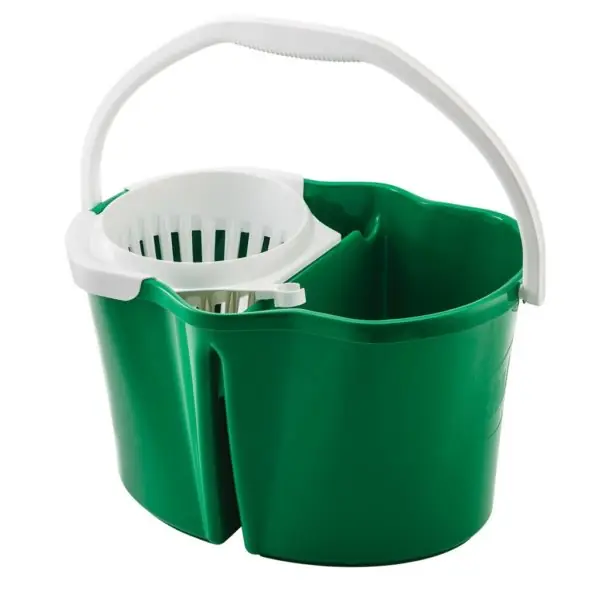 Clean & Rinse Bucket with Wringer, 4 Gallon – Green