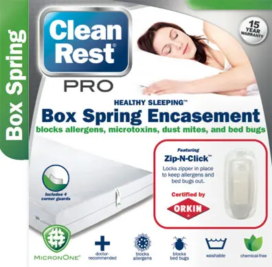 CleanRest Pro, Full XL Box Spring Encasement – 54″x80″x9″