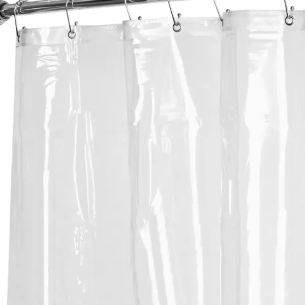 Clear Shower Liner 2.4 Gauge, Magnets, 72 x 72 inches