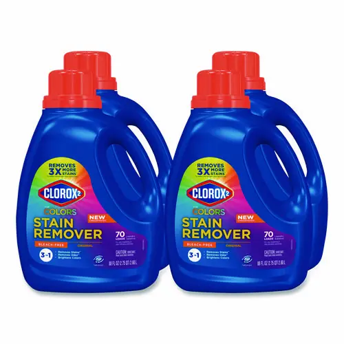 Clorox 2® For Colors Stain Remover and Laundry Additive, Original Scent, 88 oz Bottle, 4/Carton