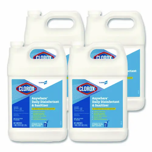 Clorox® Anywhere Daily Disinfectant and Sanitizer, 128 oz Bottle, 4/Carton