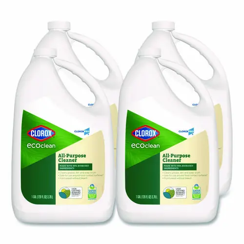 Clorox® Clorox Pro EcoClean All-Purpose Cleaner, Refill, Unscented, 128 oz Bottle, 4/Carton