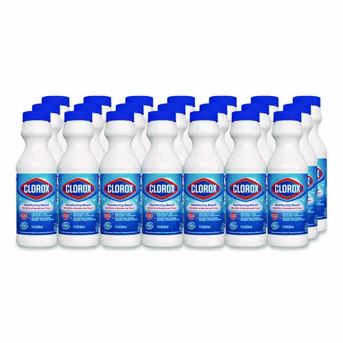 Clorox® Concentrated Regular Disinfecting Bleach, 11 oz Bottle, 28/Carton