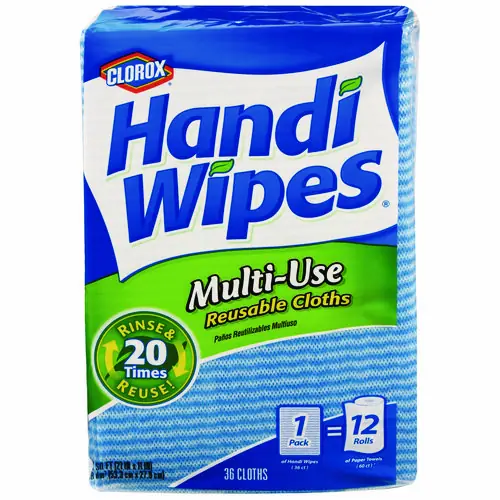 Clorox® Handi Wipes, Blue, 36 Wipes/Pack, 4 Packs/Carton