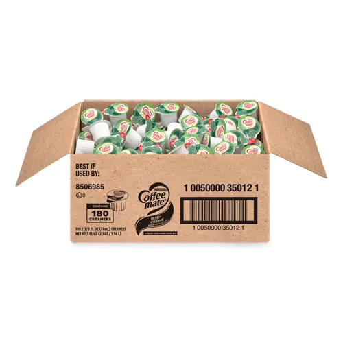 Coffee mate® Bulk Liquid Coffee Creamer, Irish Cream, 0.38 oz Mini Cups, 180/Carton
