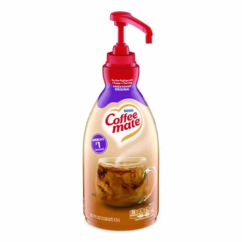 Coffee mate® Liquid Coffee Creamer, Sweetened Original, 1.5 L Pump Bottle