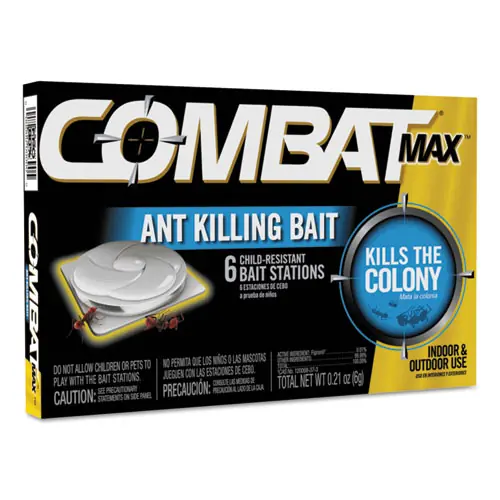 Combat® Source Kill MAX Ant Killing Bait, 0.21 oz, 6/Box, 12 Boxes/Carton