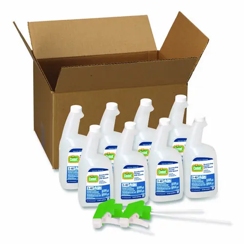 Comet® Disinfecting Cleaner with Bleach, Fresh Scent, 32 oz, 8 Bottles & 2 Trigger Sprayers per Carton