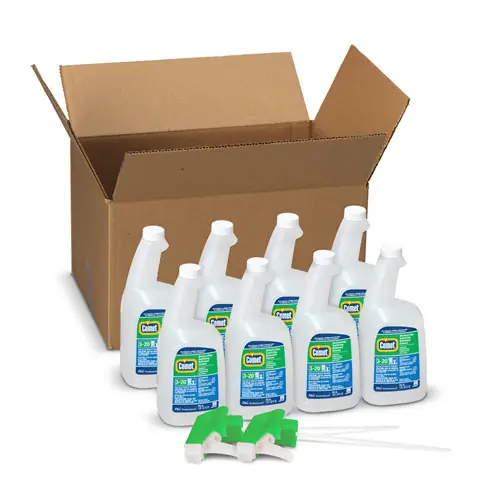 Comet® Disinfecting-Sanitizing Bathroom Cleaner, 32 oz, 8 Bottles & 2 Trigger Sprayers per Carton
