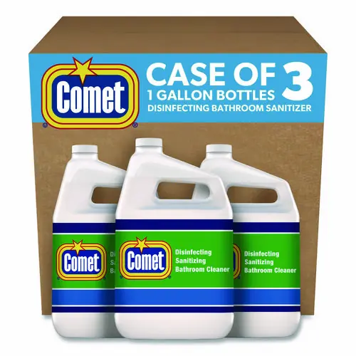 Comet® Disinfecting-Sanitizing Bathroom Cleaner, One Gallon Bottle, 3/Carton