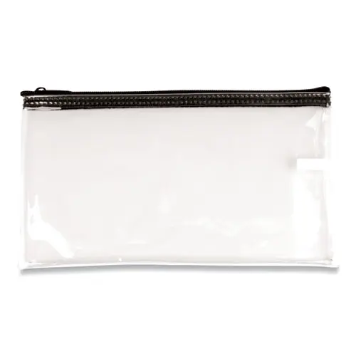 CONTROLTEK® Multipurpose Zipper Bags, Vinyl, 11 x 6, Clear