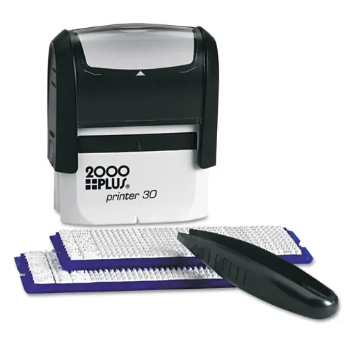 COSCO 2000PLUS® Create-A-Stamp One-Color Address Kit, Custom Message, Black