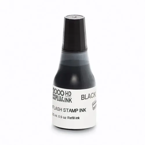 COSCO 2000PLUS® Pre-Ink High Definition Refill Ink, Black, 0.9 oz Bottle