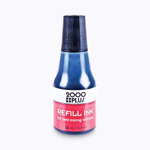 COSCO 2000PLUS® Self-Inking Refill Ink, Black, 0.9 oz Bottle