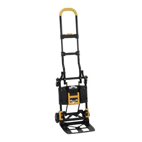 Cosco® 2-in-1 Folding Hand Truck, 300 lb Capacity, Black/Yellow