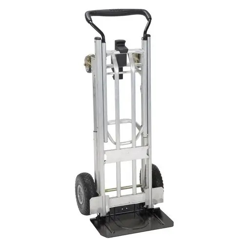 Cosco® Heavy Duty 4-in-1 Convertible Hand Truck, 800 lb Capacity (Hand Truck), 1,000 lb Capacity (Cart/Platform), Silver/Black