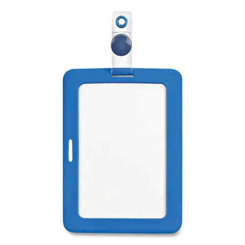 Cosco® MyID Badge Holder, Vertical/Horizontal, Blue