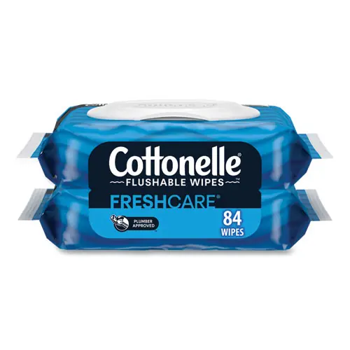 Cottonelle® Fresh Care Flushable Cleansing Cloths, 84 Wipes/Pack, 8 Packs/Carton