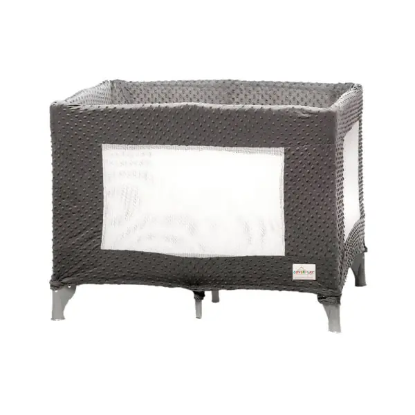 Coverplay Gray Chenille Crib Slipcover
