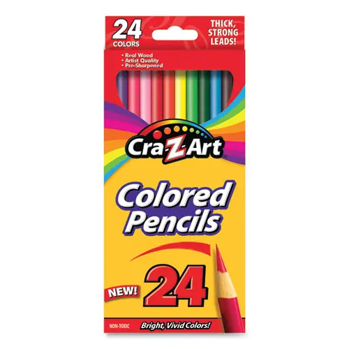 Cra-Z-Art® Colored Pencils, 24 Assorted Colors, 24/Set