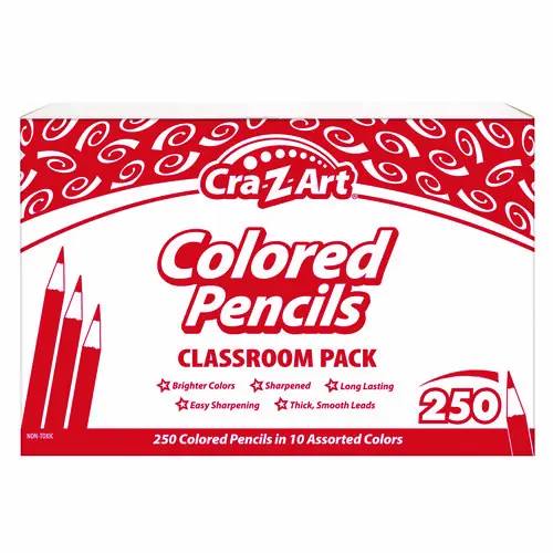 Cra-Z-Art® Colored Pencils Classpack, 10 Assorted Colors, 25 Sets/Carton