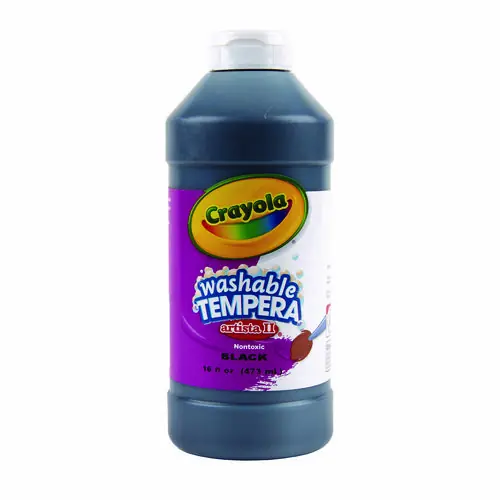 Crayola® Artista II Washable Tempera Paint, Black