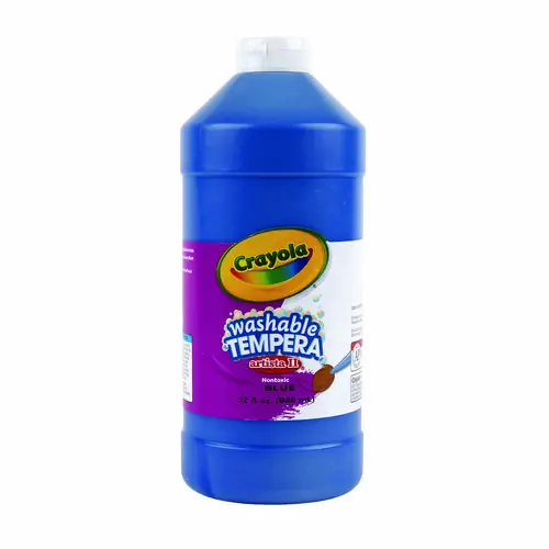 Crayola® Artista II Washable Tempera Paint, Blue, 32 oz Bottle