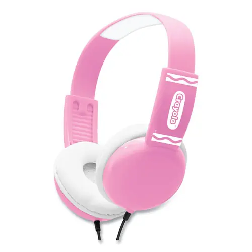 Crayola® Cheer Wired Headphones, Pink/White