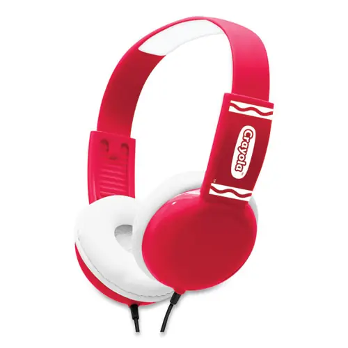 Crayola® Cheer Wired Headphones, Red/White