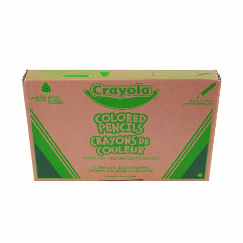 Crayola® Color Pencil Classpack Set with 240 Pencils and 12 Sharpeners, Assorted Colors, 240/Pack