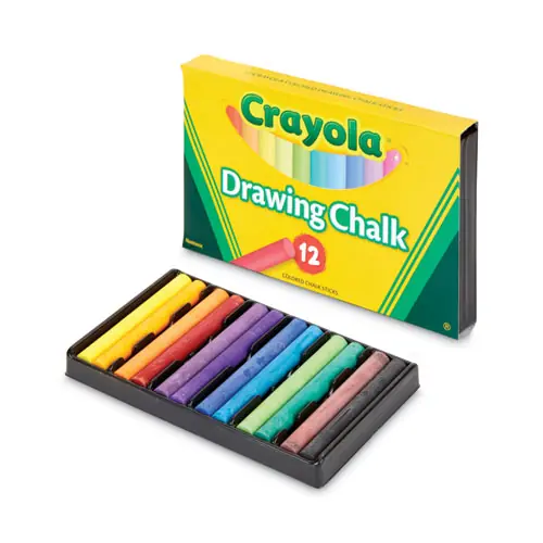Crayola® Colored Drawing Chalk, 12 Assorted Colors, 12 Sticks