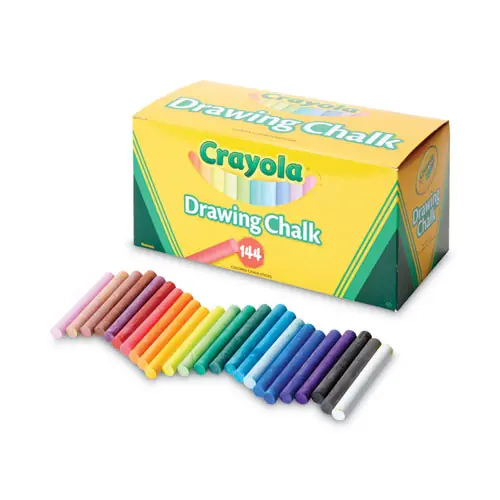 Crayola® Colored Drawing Chalk, 24 Assorted Colors, 144 Sticks/Set