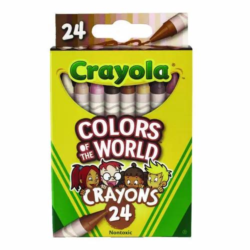 Crayola® Colors of the World Crayons, Assorted, 24/Pack
