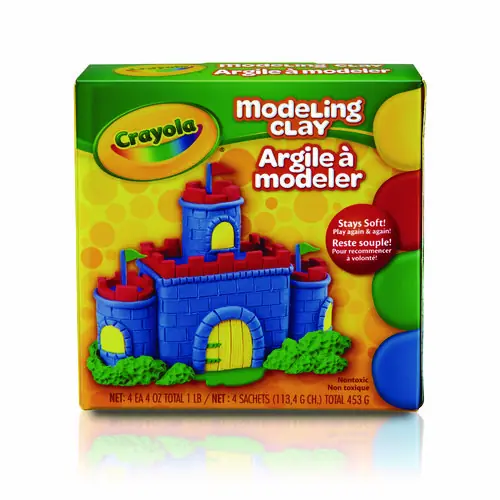 Crayola® Modeling Clay Assortment, 1 lb, 4 Colors (Blue, Green, Red, Yellow) - Four 4 oz Sticks
