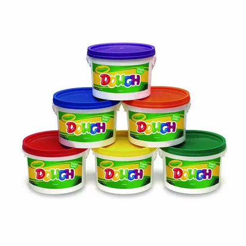 Crayola® Modeling Dough Bucket, Assorted Colors, 3 lbs, 6 Buckets/Set