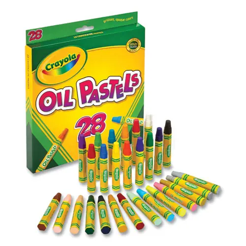 Crayola® Oil Pastels, 28 Assorted Colors, 28/Pack