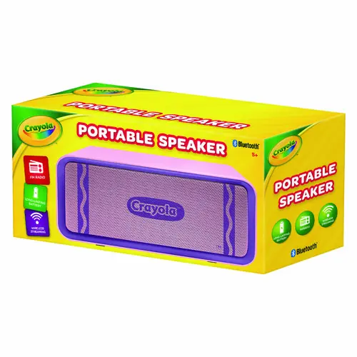 Crayola® Portable Speaker, Bluetooth, Purple