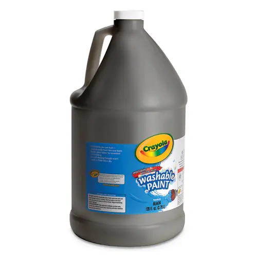 Crayola® Washable Paint, Black, 1 gal Bottle